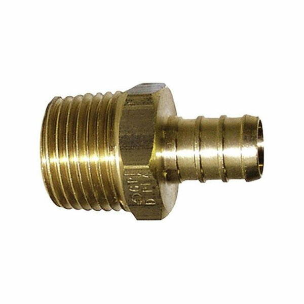 Beautyblade PX81240XR2 1 x 0.75 in. Pex Male Coupling in Bronze BE158675